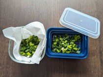 薬味保存にぴったり！セリアの「ザルつきパック」が便利