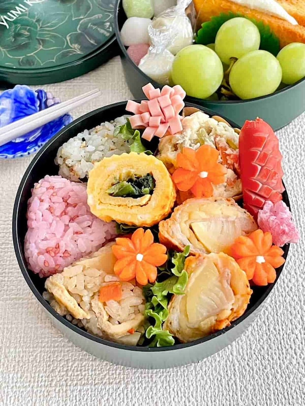 たけのこチーズの豚肉巻きピカタ