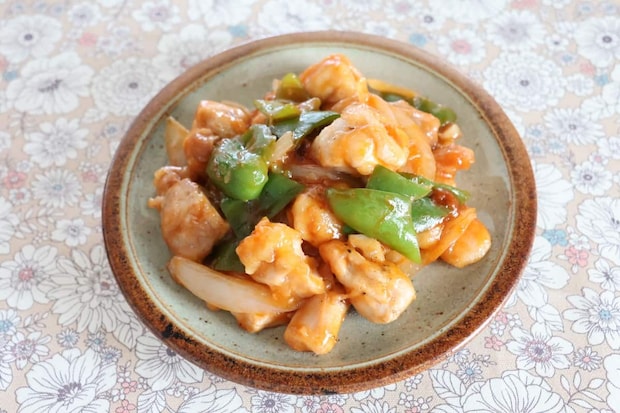 鶏肉のケチャップ炒め