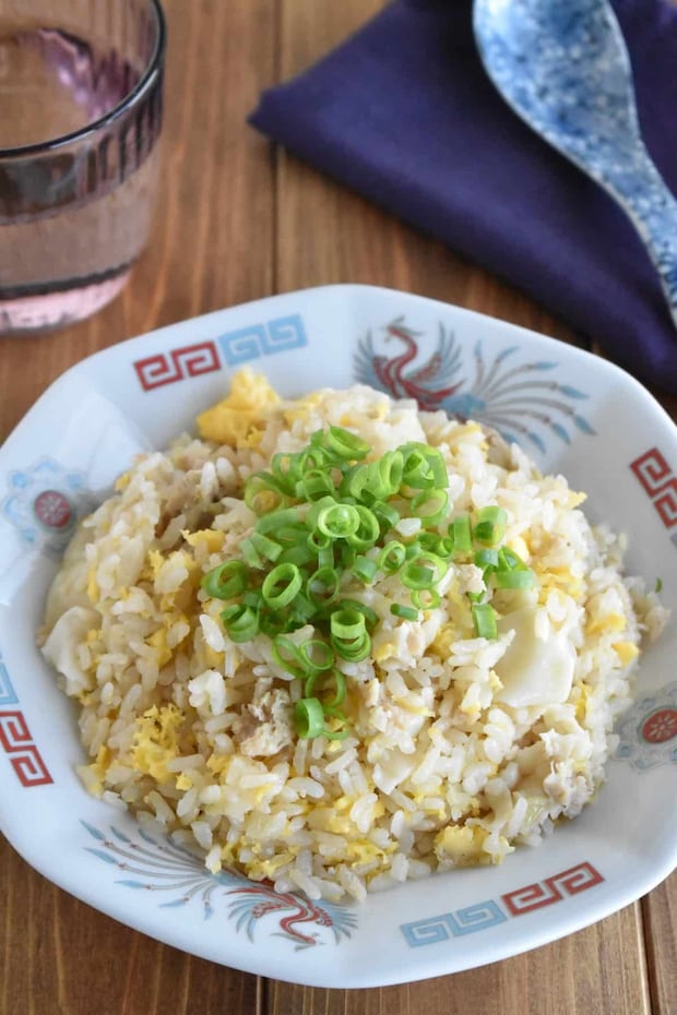 炊飯器で餃子チャーハン