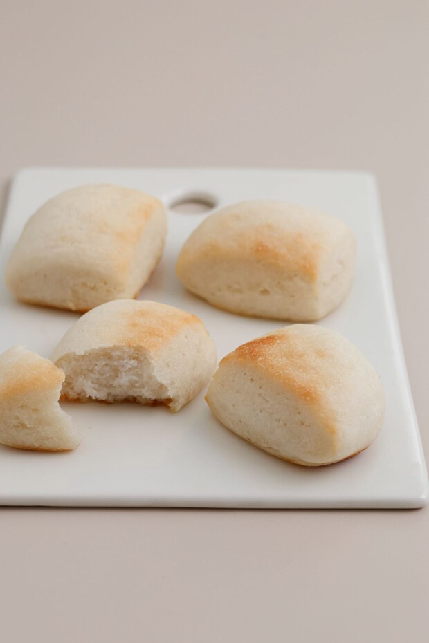 『ポリ袋で作るかんたん米粉パン』切りっぱなしパン