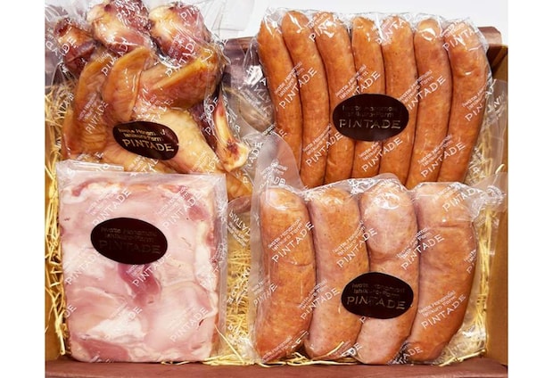 ほろほろ鳥 ハム＆ソーセージ＆手羽燻製セット／ほろほろ鳥の専門店 石黒農場