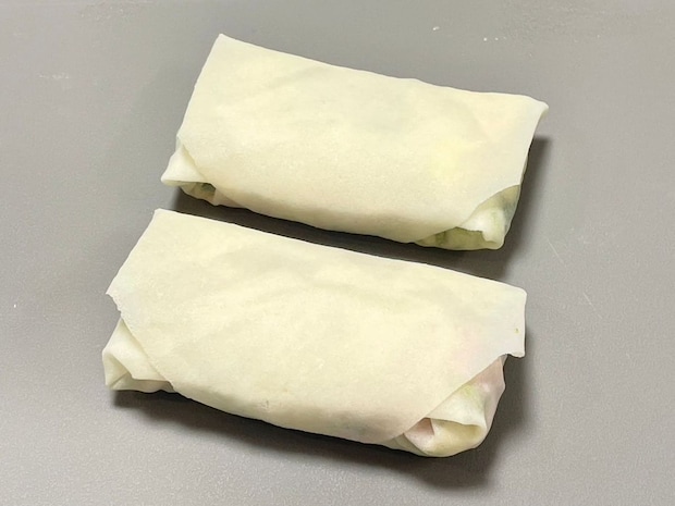 ハムチーねぎ春巻き