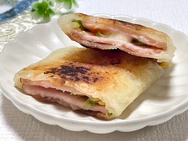 ハムチーねぎ春巻き