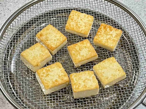 小松菜と豚肉の中華風ピリ辛炒め