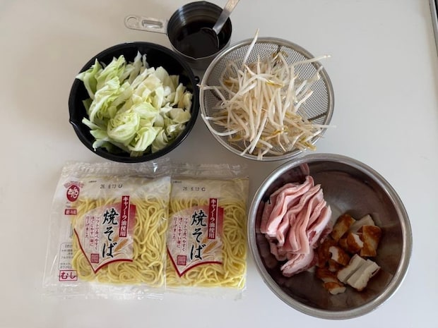 焼きそば材料