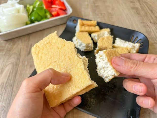 「厚揚げで作る！酢豚風」レシピ