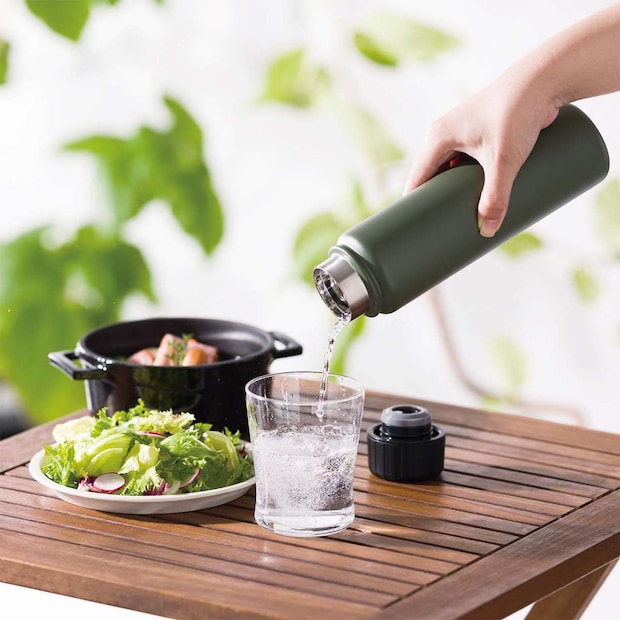 「ククナ 炭酸兼用真空断熱ステンレスボトル 500ml」炭酸もOK