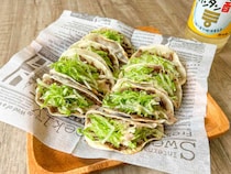 150万回再生！SNSでバズり中の「餃子の皮タコス」がパリッとジューシー♪