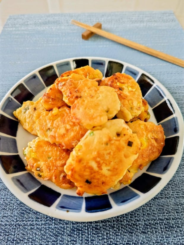 とうもろこしの落とし豆腐