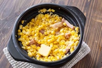 作業時間たった10分！バター醤油で絶品「とうもろこしとベーコンの炊き込みご飯」