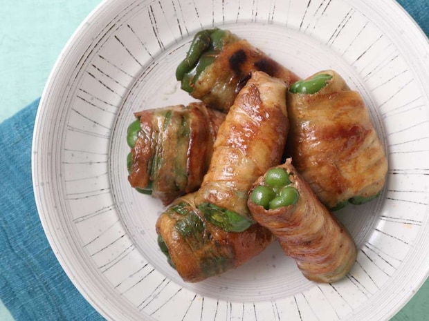 「丸ごとピーマンの肉巻き」レシピ