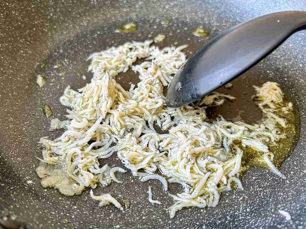 「大葉しらすパスタ」レシピ