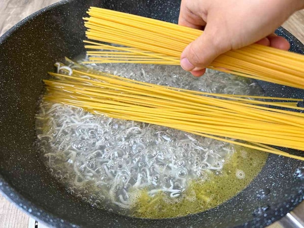「大葉しらすパスタ」レシピ