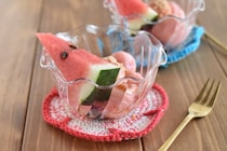 もちもち♪「すいかの白玉団子」が夏休みのおやつにも◎