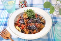 煮込まず簡単！「なすとひき肉のトマト炒め」