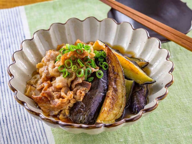 「なすと豚肉の揚げ浸し」レシピ