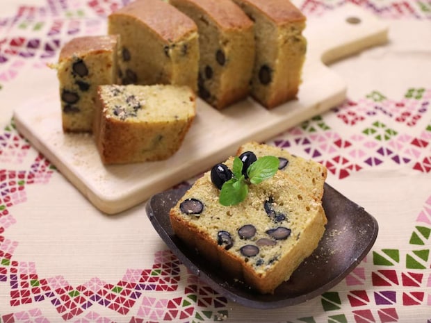 ホットケーキミックスで簡単♪「黒豆ときな粉の和風パウンドケーキ」レシピ