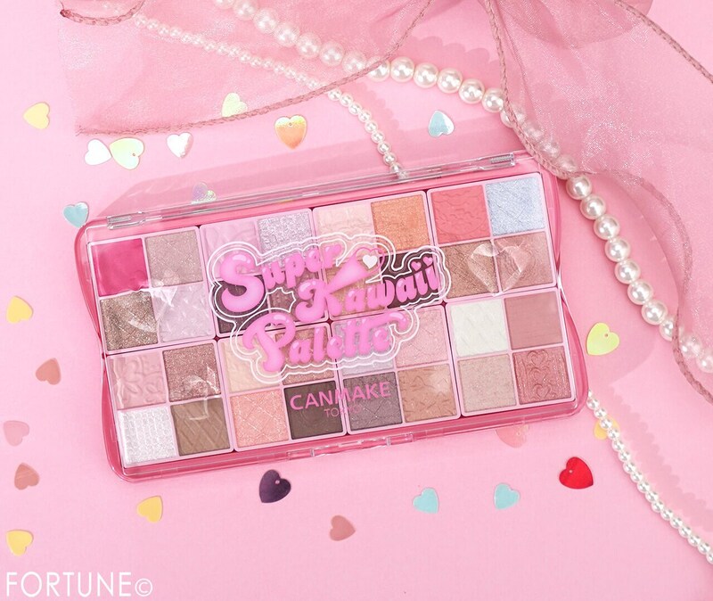 キャンメイク25年冬新作|40周年限定アイシャドウ『スーパーかわいい!パレット』を全色塗ってみた♡