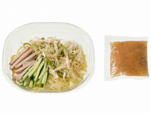 にんにく塩ダレの冷しねぎまぜ麺