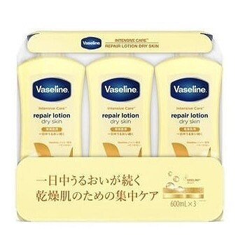 ヴァセリン リペアローション ドライスキン 600ml×3本