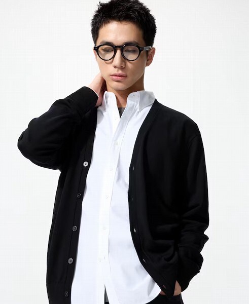 メリノVネックカーディガン