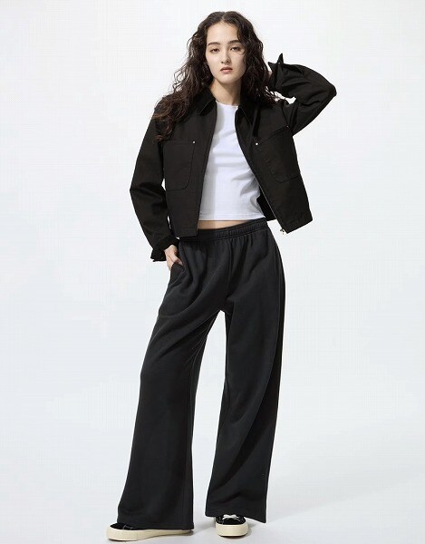 スウェットワイドパンツ