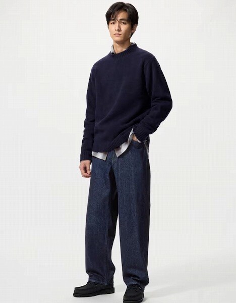 ワイドストレートジーンズ