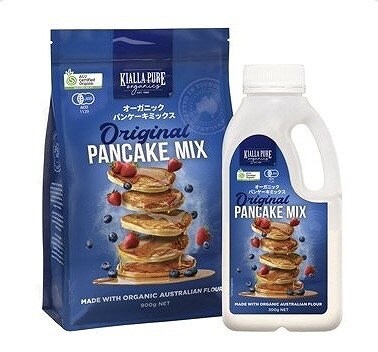 キアラピュアフーズ オーガニック パンケーキミックス ボトル 300g＋ミックス900g