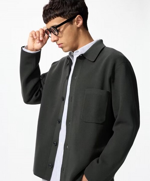 ミラノリブシャツカーディガン