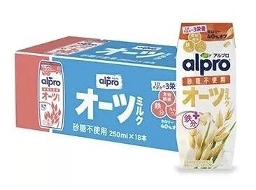 アルプロ　オーツミルク　砂糖不使用　250ml×18本