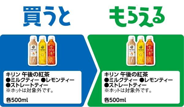 キリン　午後の紅茶　ミルクティー/レモンティー/ストレートティー　各500ml