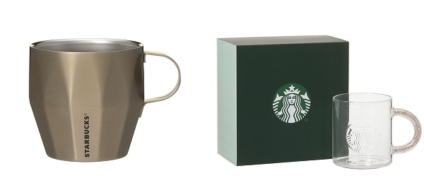 ステンレスマグシャンパンゴールド414ml/ギフトボックス入りビーズハンドル耐熱グラスマグ355ml