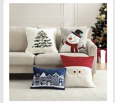 ARLEE HOME FASHIONS ホリデイクッション　50×50cm/35×50cm