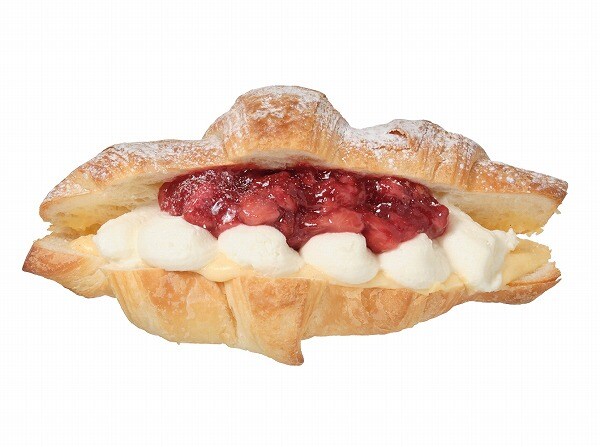 クロワッサンサンド　いちご＆Ｗクリーム