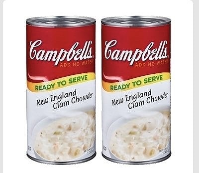 キャンベル　ニューイングランド　クラムチャウダー　1.36kg×2缶