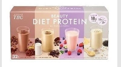 TBC　プロテイン　4種　計32食　ココア・カフェオレ・ベリー・黒ゴマきな粉