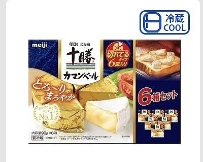 明治　北海道十勝カマンベール　切れてるタイプ　6ピース（90g）×6箱