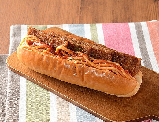 具！パン　ナポリタン＆ハムカツ