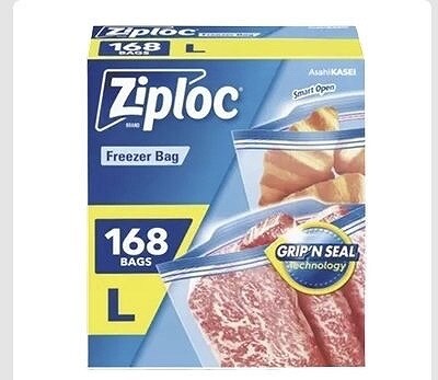 ジップロック ダブルジッパー フリーザー用バッグ Lサイズ 168枚