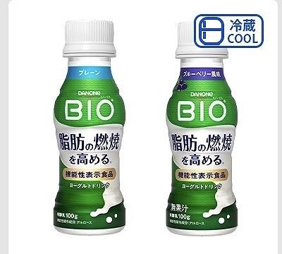 ダノンビオ　ヨーグルトドリンク　プレーン/ブルーベリー　100g×12本入