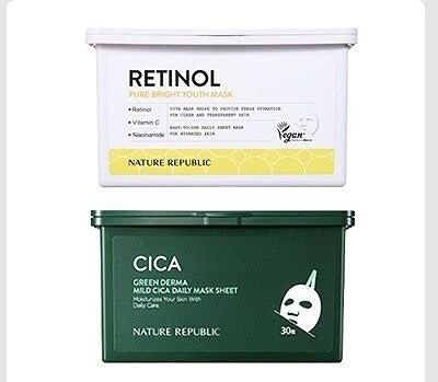 ネイチャーリパブリック　デイリーシートマスク　30枚×2パック