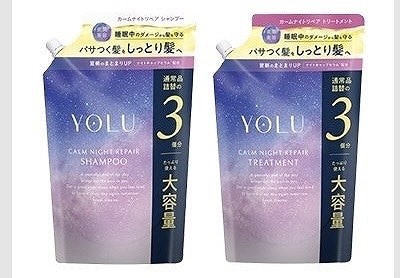 YOLU　カームナイトリペア　シャンプー/トリートメント　1,110ml