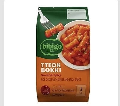 CJ bibigo　トッポッギ　2人前×3袋　1,080g