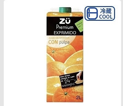 ストレートオレンジジュース　2,000ml