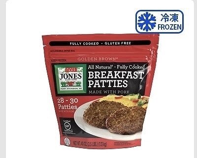 JONES　ブレックファスト　ポークパティ　1.13kg