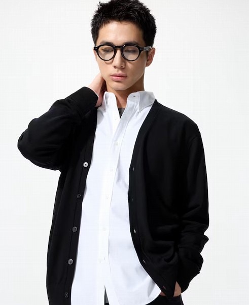 メリノVネックカーディガン