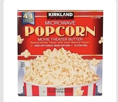 KIRKLAND SIGNATURE　電子レンジ用　ポップコーン　44袋入　4.1kg