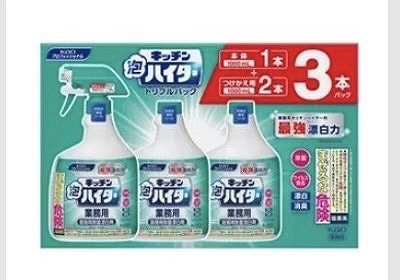 花王　キッチン泡ハイター　本体1,000ml+付替1,000ml✕2本