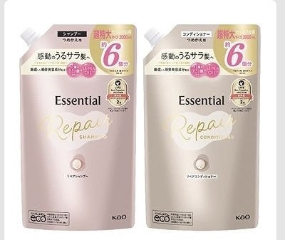 エッセンシャルザビューティー　リペアシャンプー/コンディショナー　2,000ml
